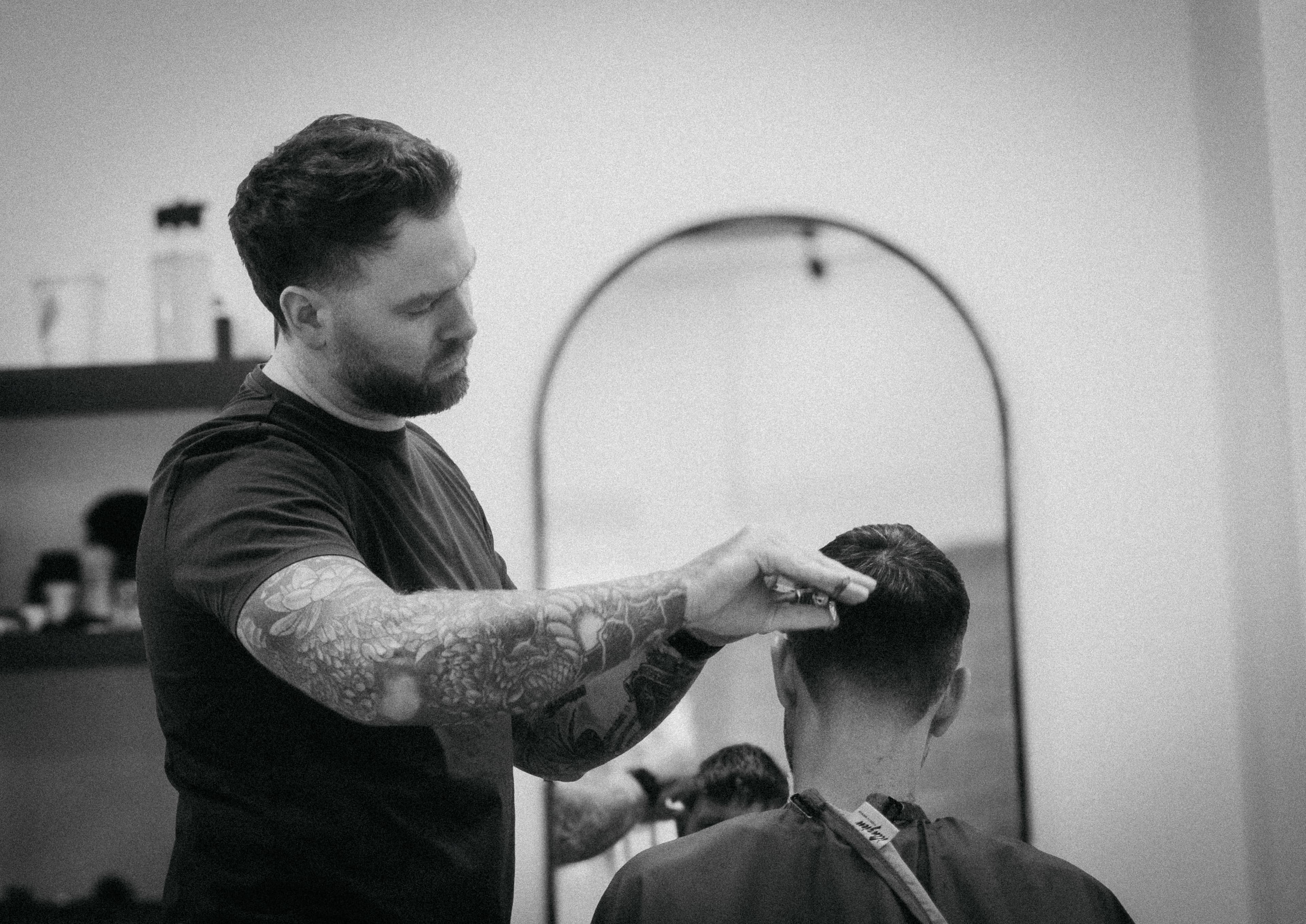 A haircut by Ben at Drewrys